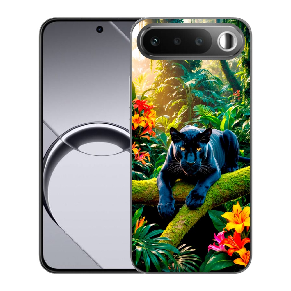 mmCase géltok a Realme 16 5G-hez – fekete párduc a dzsungelben