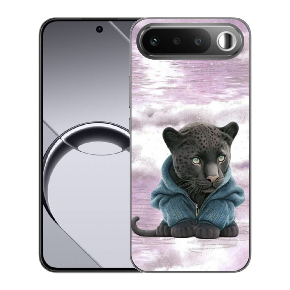 mmCase géltok a Realme 16 5G-hez – fekete párduc pulóverben