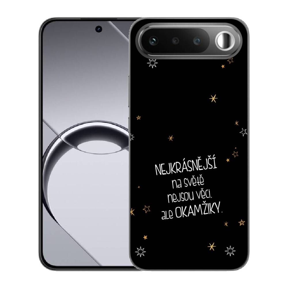 mmCase gél tok a Realme 16 5G-hez – idézet 4, fekete háttérrel