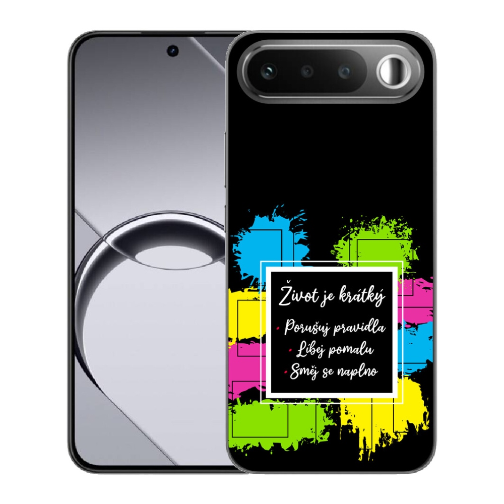 mmCase géltok a Realme 16 5G-hez – idézet 5, fekete háttérrel