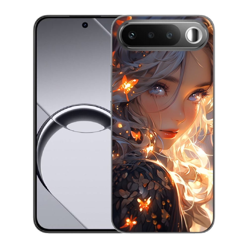 mmCase gél tok a Realme 16 5G-hez – lány és pillangók