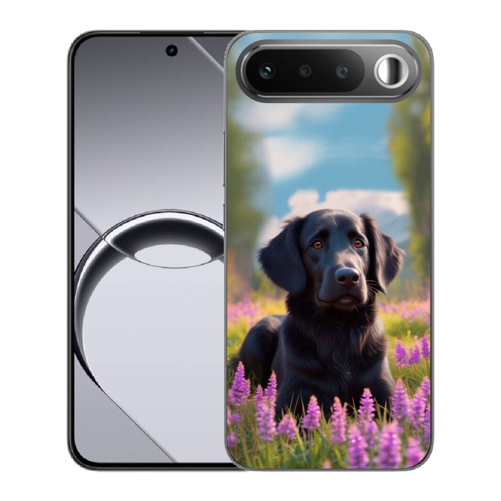 mmCase gélhuzat a Realme 16 5G-hez – elegáns fekete retriever