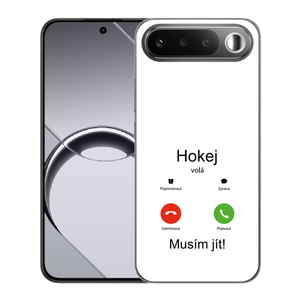 mmCase géltok a Realme 16 5G-hez – „Hockey Calls” fehér háttérrel