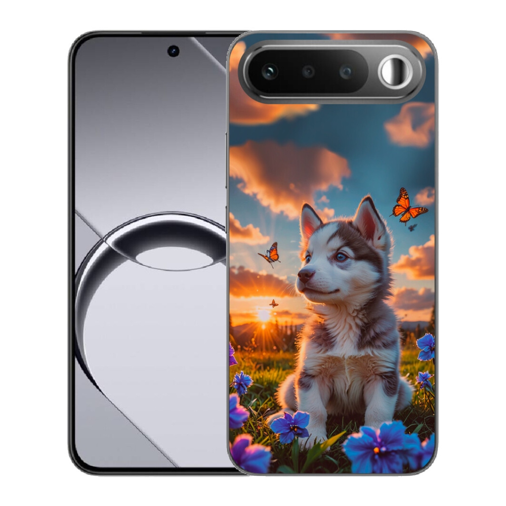 mmCase gél tok a Realme 16 5G-hez – husky naplementekor