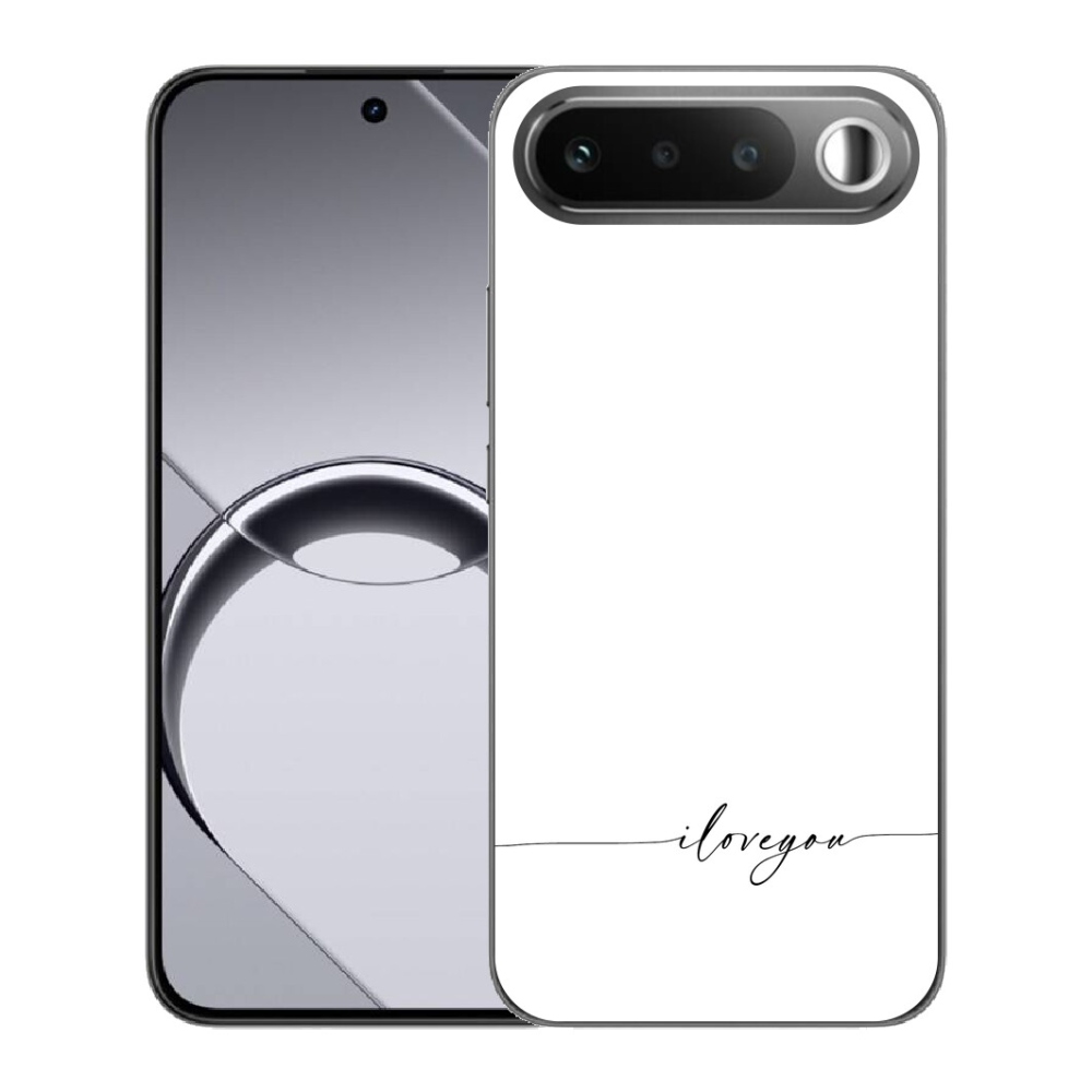 mmCase gélhuzat a Realme 16 5G-hez – „I love you” fehér háttérrel
