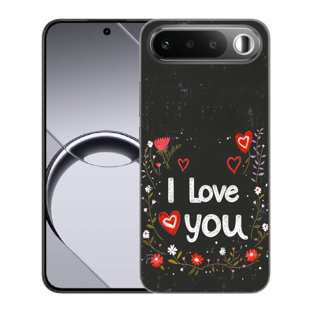 mmCase géltok a Realme 16 5G-hez – „I love you” fekete háttérrel
