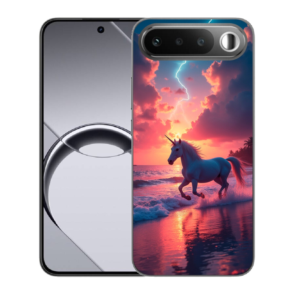 mmCase gél tok a Realme 16 5G-hez – egyszarvú a tengerparton