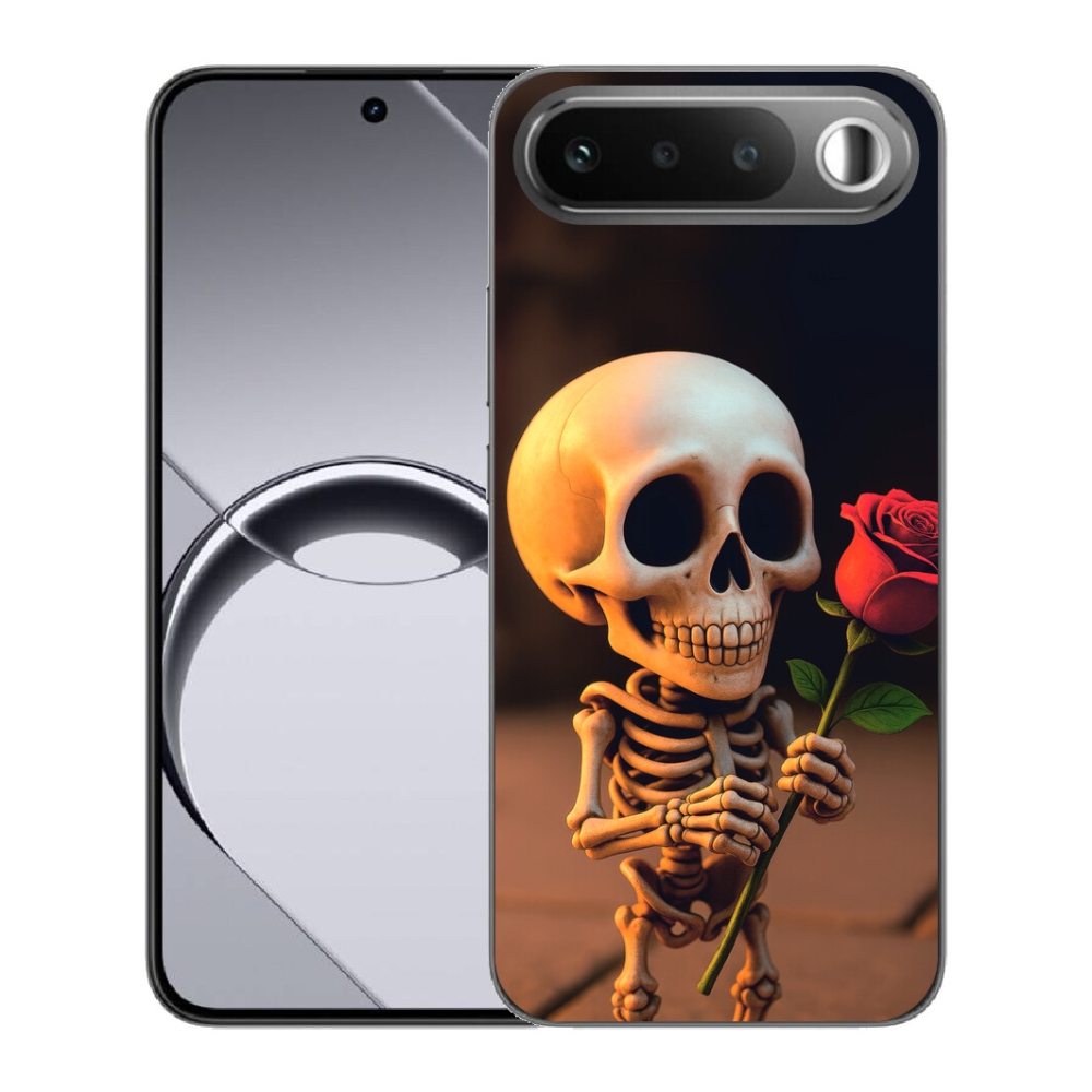 mmCase géltok a Realme 16 5G-hez – csontváz rózsával