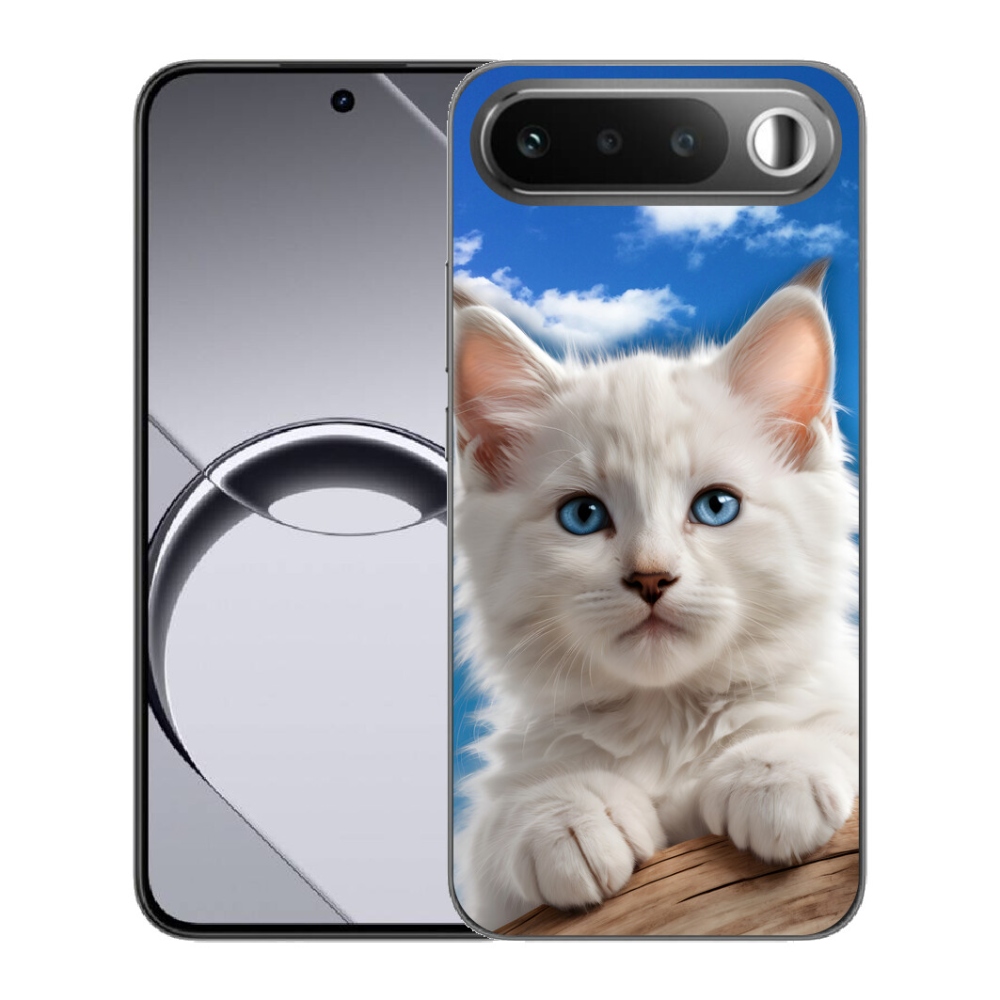 mmCase gél tok a Realme 16 5G-hez – cica és felhők
