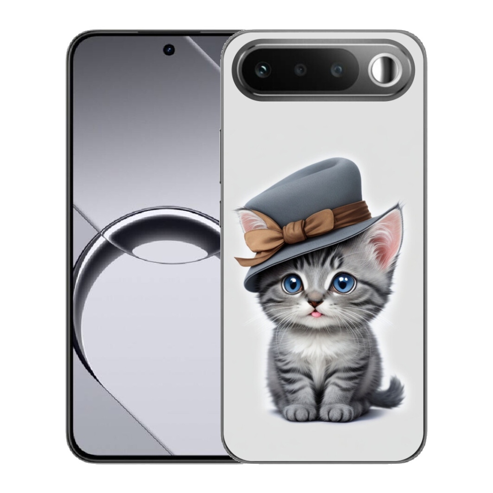 mmCase gél tok a Realme 16 5G-hez – kalapos cica