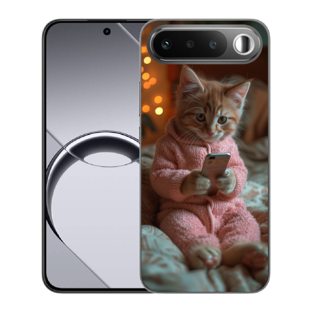 mmCase géltok a Realme 16 5G-hez – cica mobiltelefonnal