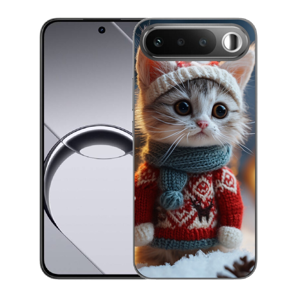 mmCase géltok a Realme 16 5G-hez – pulóveres cica