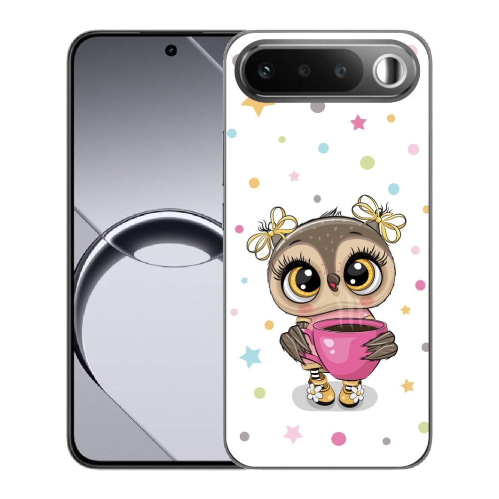 mmCase gél tok a Realme 16 5G-hez – rajzolt bagoly