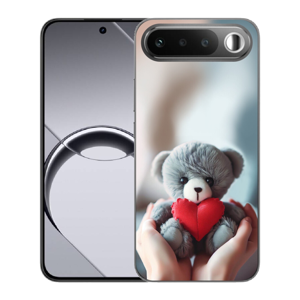 mmCase gél tok a Realme 16 5G-hez – mackó a szerelmeseknek