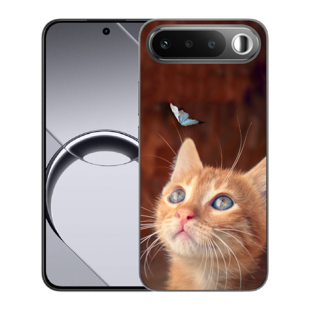 mmCase gél tok a Realme 16 5G-hez – pillangó és cica