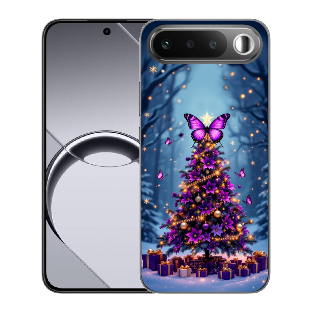 mmCase gél tok a Realme 16 5G-hez – pillangós karácsonyfa