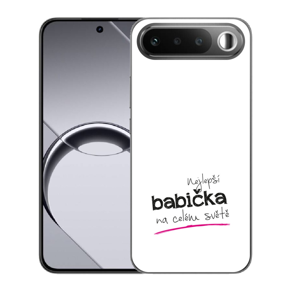 mmCase gél tok a Realme 16 5G-hez – a legjobb „nagymama” 4 fehér háttérrel