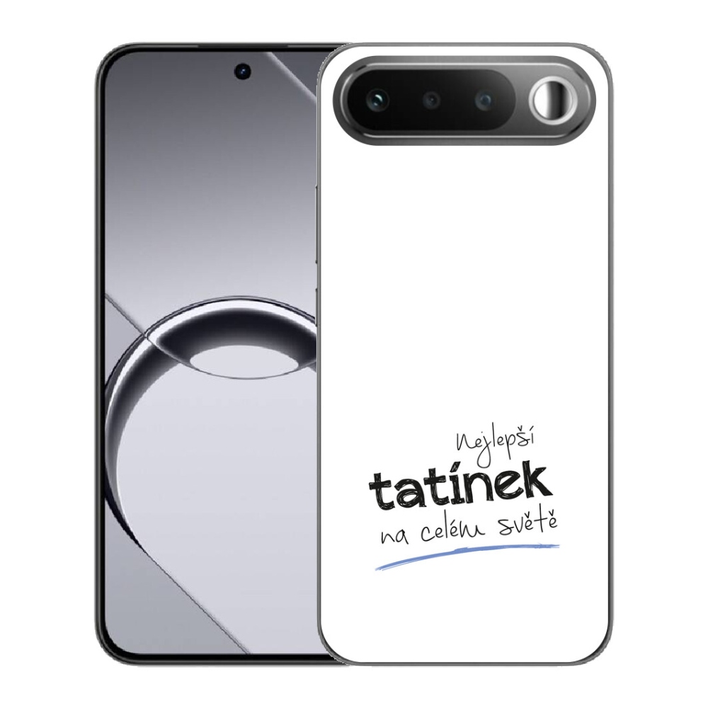 mmCase gélhuzat a Realme 16 5G-hez – „A legjobb apa 4” fehér háttérrel