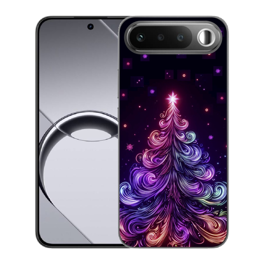 mmCase gél tok a Realme 16 5G-hez – neon karácsonyfa 1