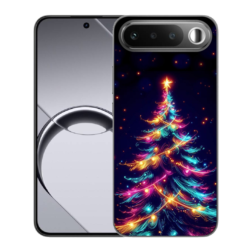 mmCase gél tok a Realme 16 5G-hez – neon karácsonyfa