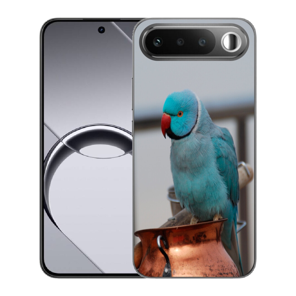 mmCase géltok a Realme 16 5G-hez – kék alexandri papagáj