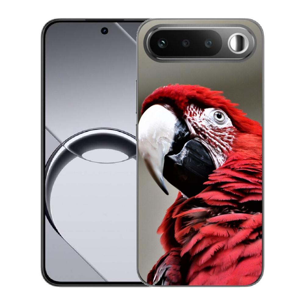 mmCase gélhuzat a Realme 16 5G-hez – vörös ara papagáj