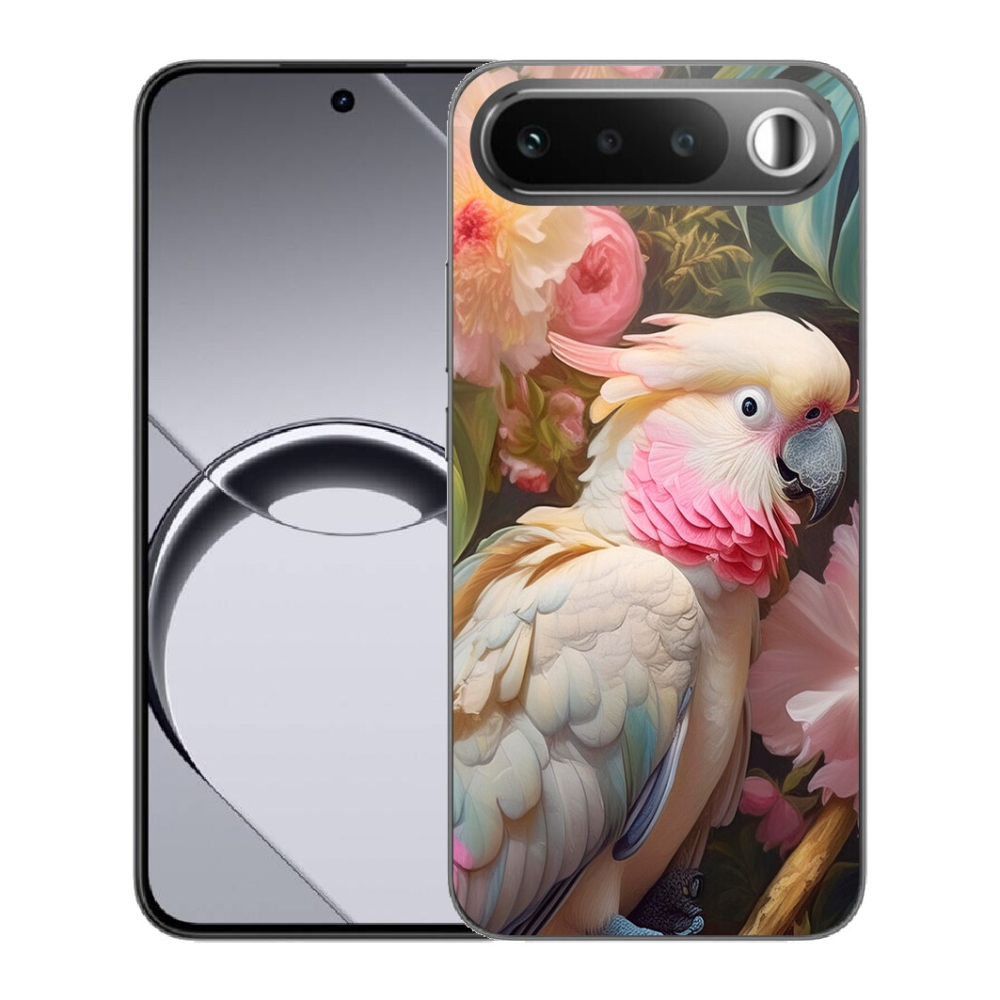 mmCase gélhuzat a Realme 16 5G-hez – rózsaszín kakadu papagáj 2