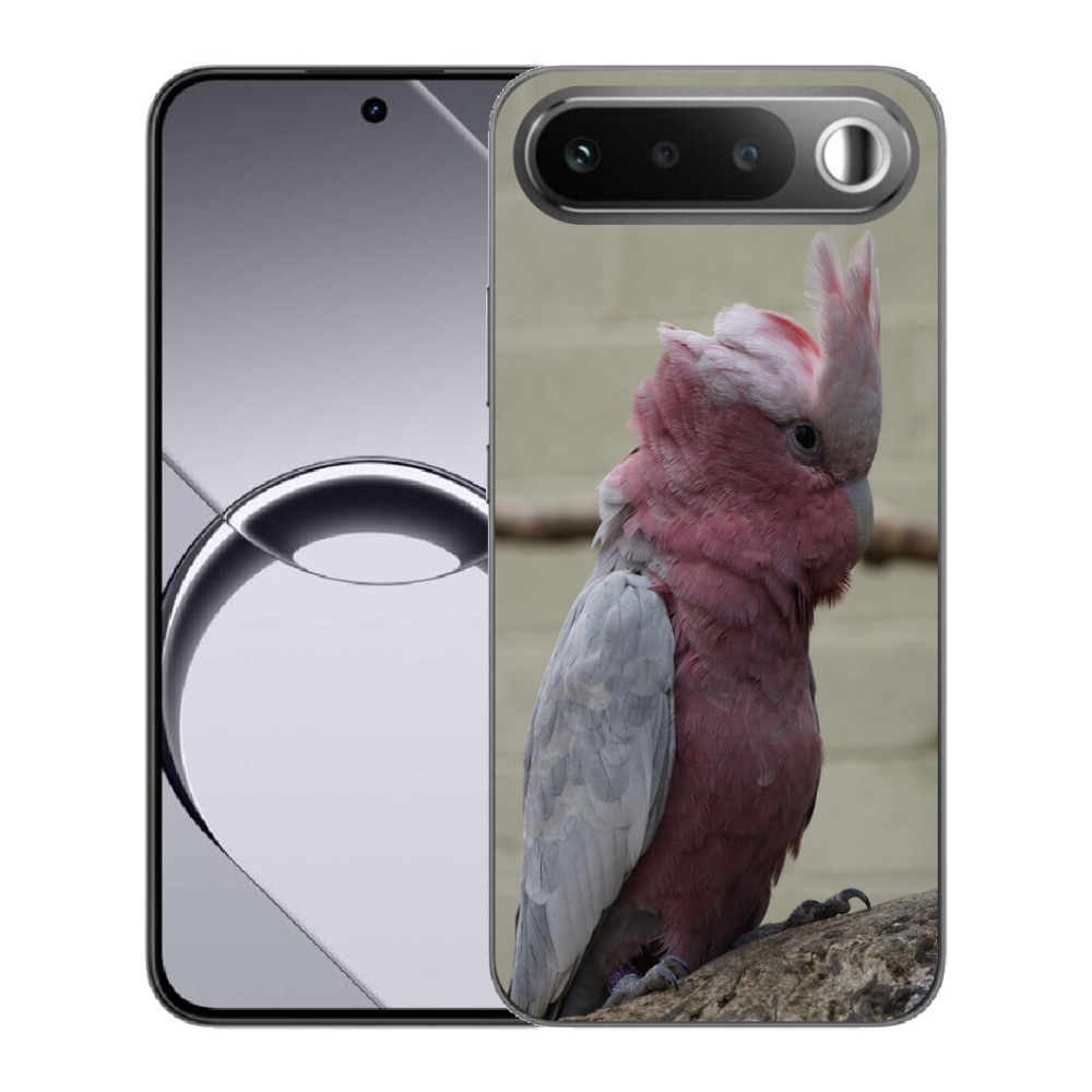 mmCase géltok a Realme 16 5G-hez – rózsaszín kakadu papagáj