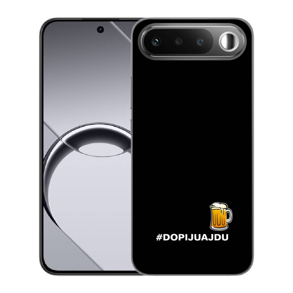 mmCase géltok a Realme 16 5G-hez – sörös motívum 1, fekete háttérrel