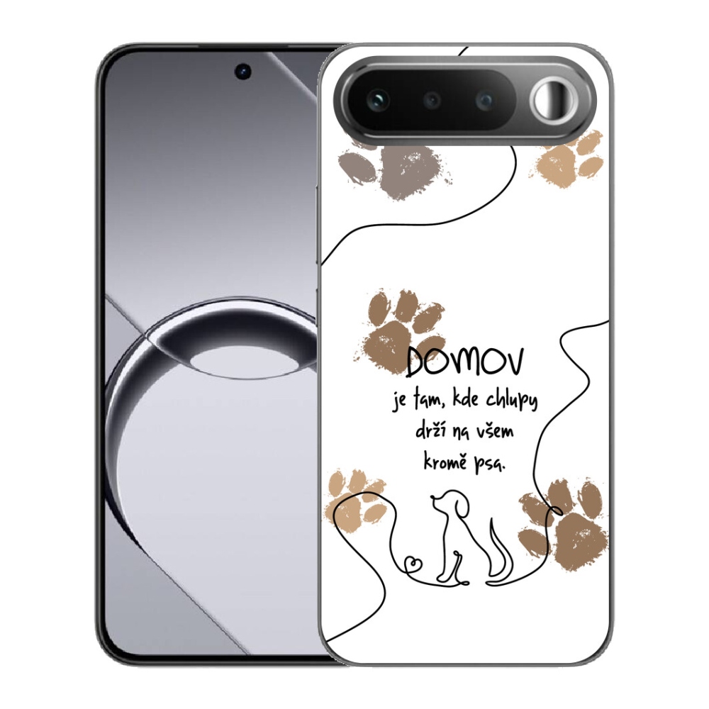 mmCase gél tok a Realme 16 5G-hez – kutyás motívum, fehér háttér