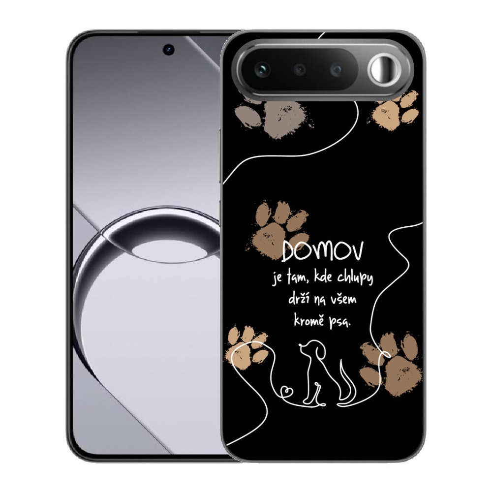 mmCase gél tok a Realme 16 5G-hez – kutyás motívum, fekete háttér