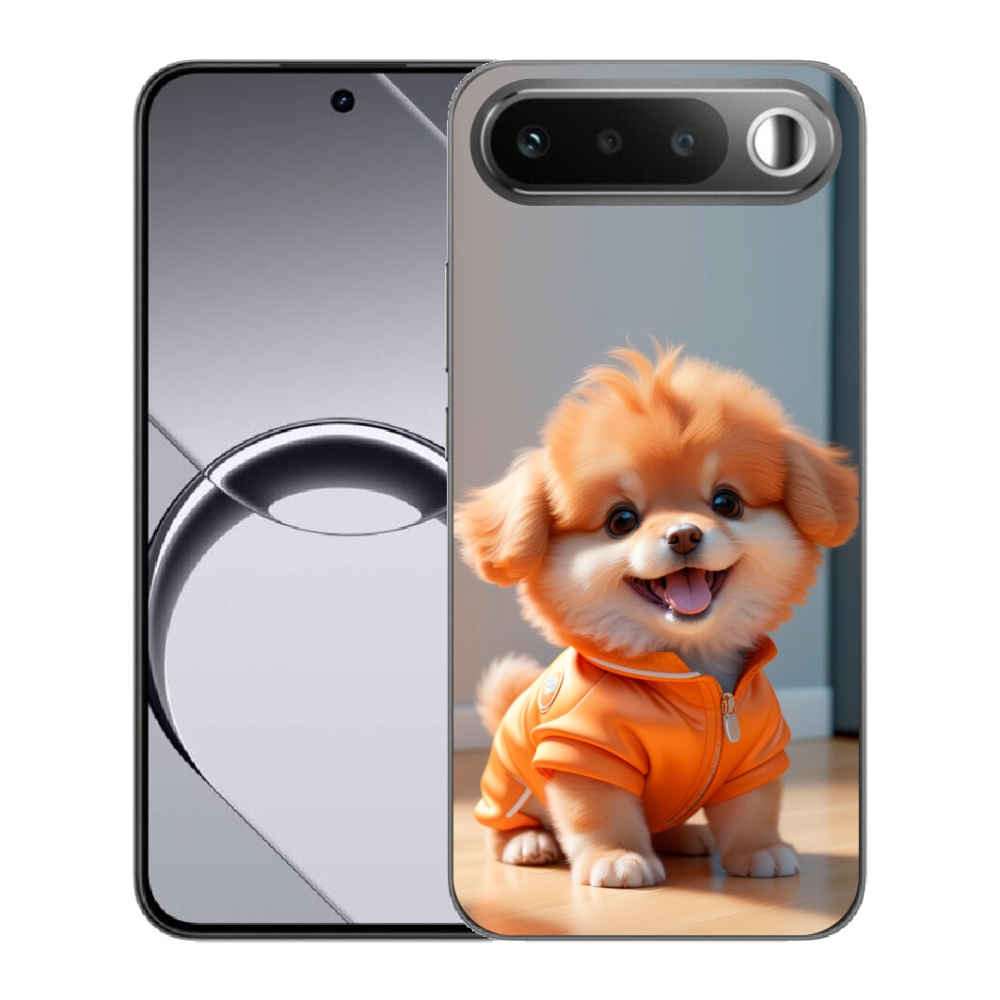 mmCase gél tok a Realme 16 5G-hez – aranyos pomerániai pulóverben