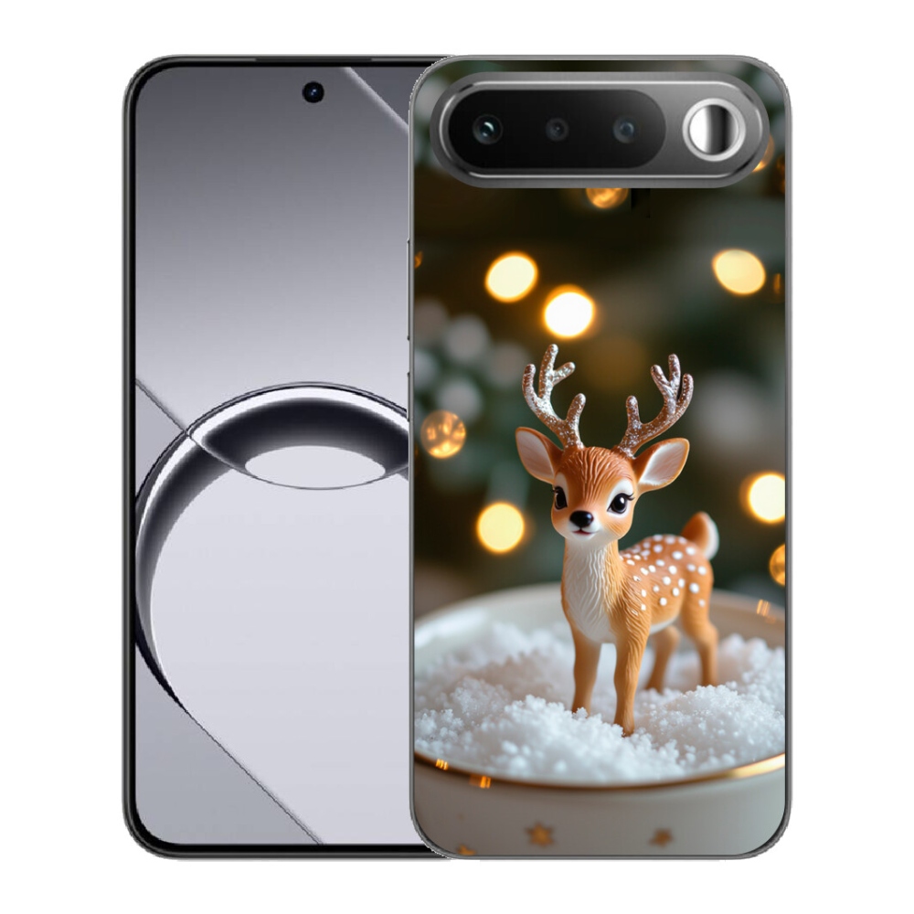 mmCase gél tok a Realme 16 5G-hez – aranyos karácsonyi rénszarvas