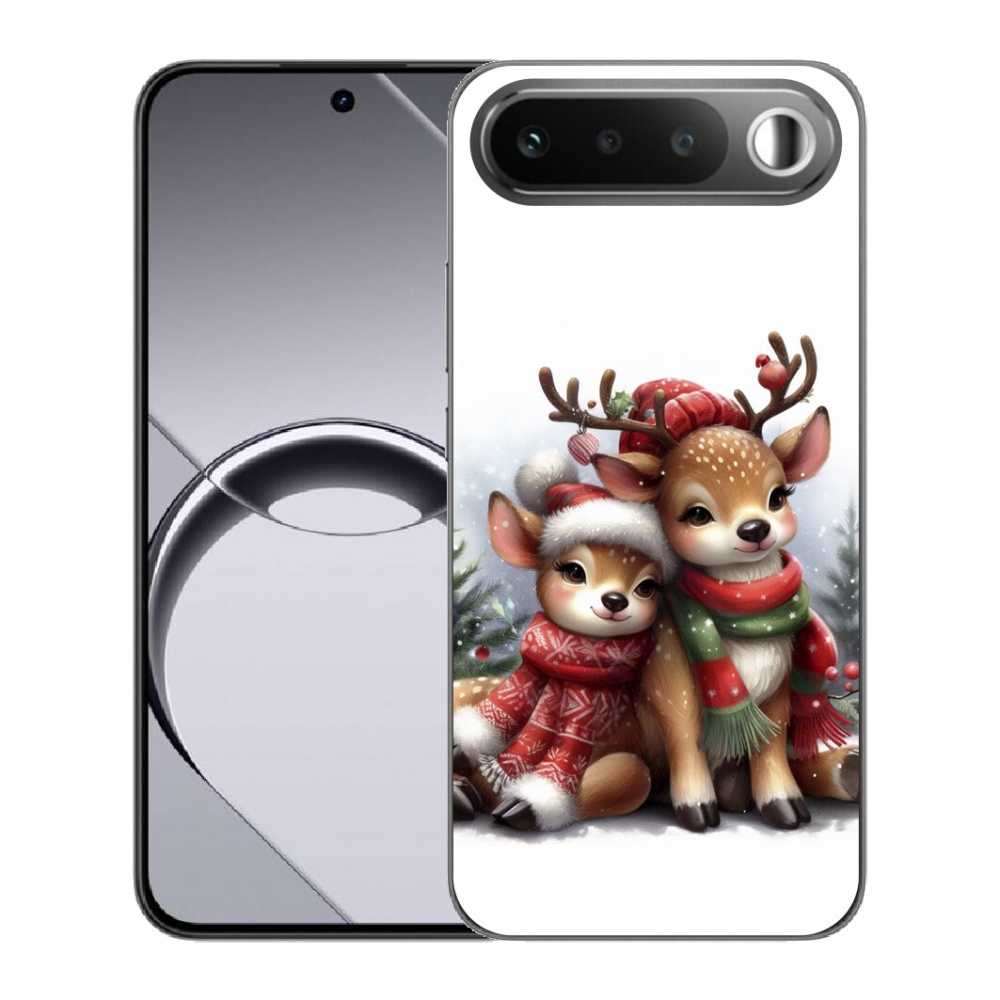 mmCase gélhuzat a Realme 16 5G-hez – karácsonyi rénszarvasok