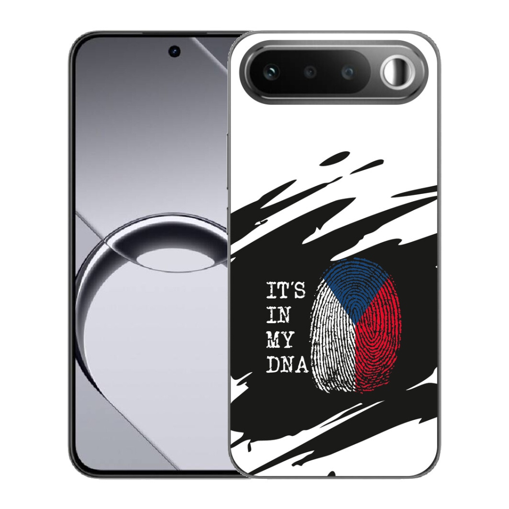 mmCase géltok a Realme 16 5G-hez – zászló, ujjlenyomat, fekete-fehér háttér