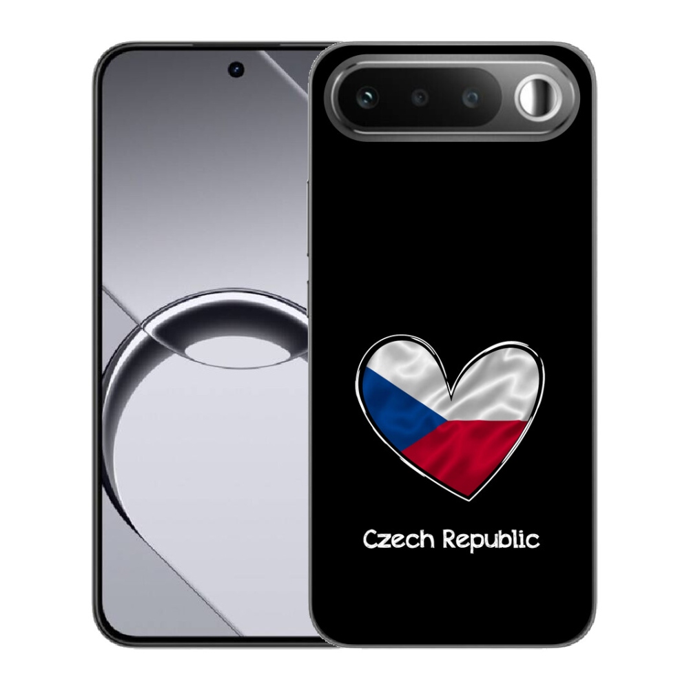 mmCase géltok a Realme 16 5G-hez – zászló, szív, fekete háttér