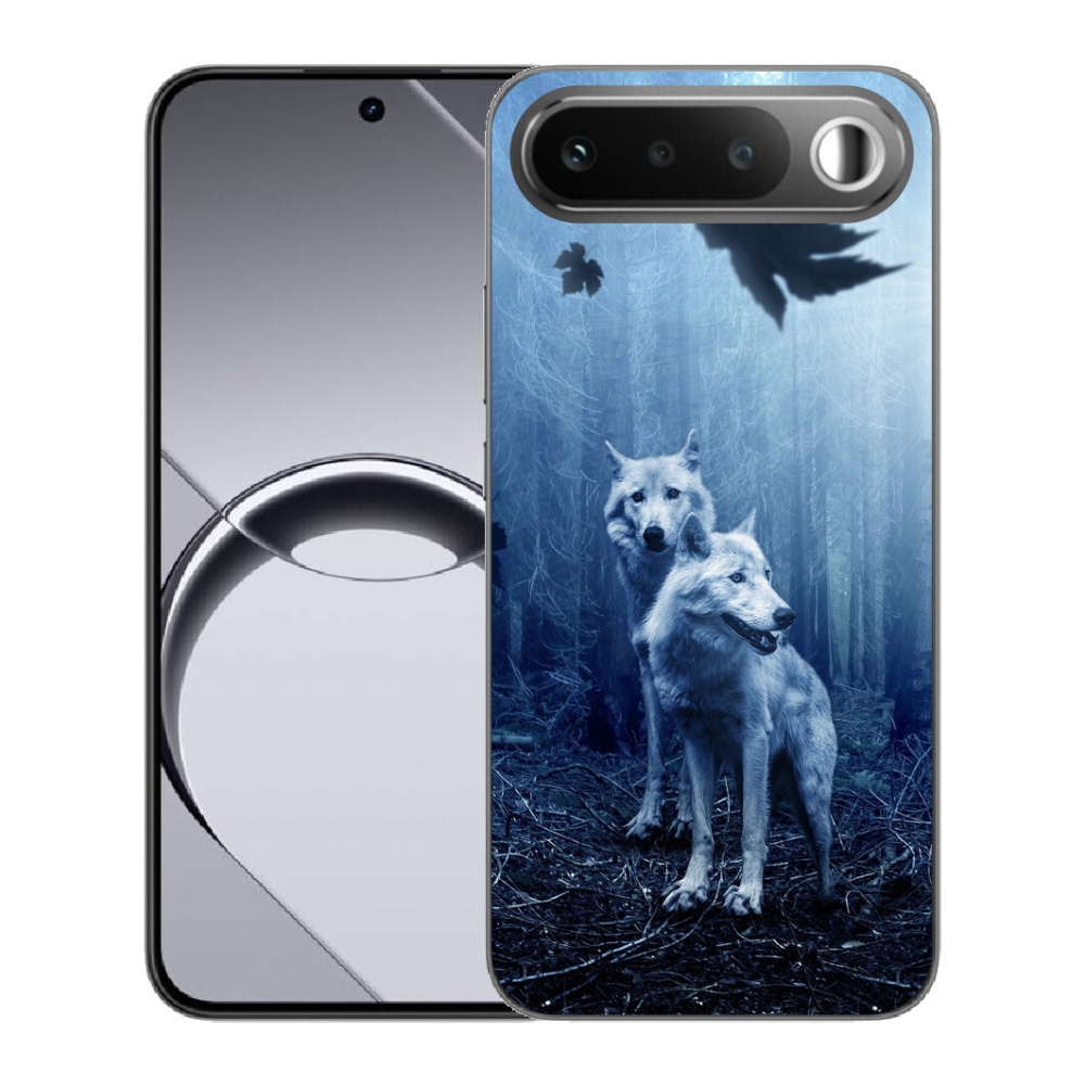 mmCase gélhuzat a Realme 16 5G-hez – farkasok az erdőben