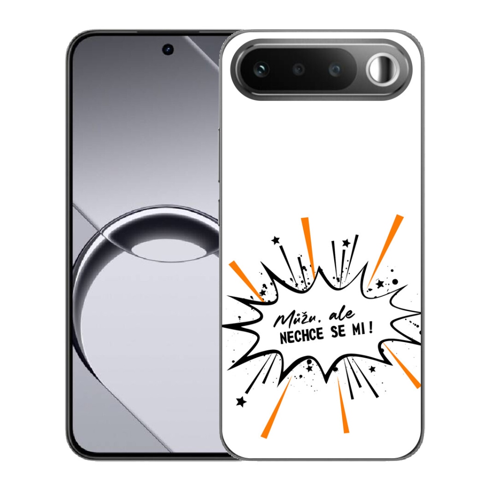 mmCase géltok a Realme 16 5G-hez – vicces felirat, 11, fehér háttér