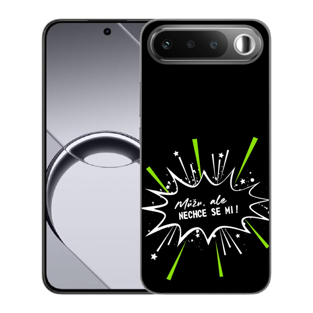 mmCase géltok a Realme 16 5G-hez – vicces felirat, 11, fekete háttér