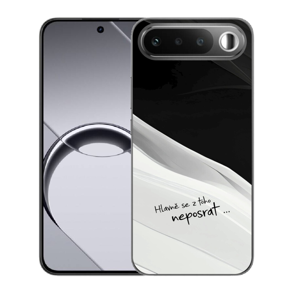 mmCase géltok a Realme 16 5G-hez – vicces felirat, 13 fekete-fehér háttér