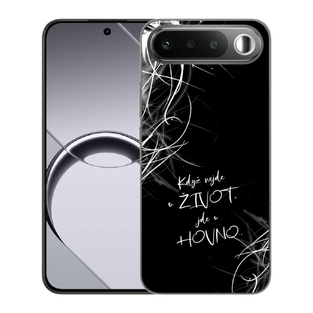 mmCase géltok a Realme 16 5G-hez – vicces felirat, 16, fekete háttér