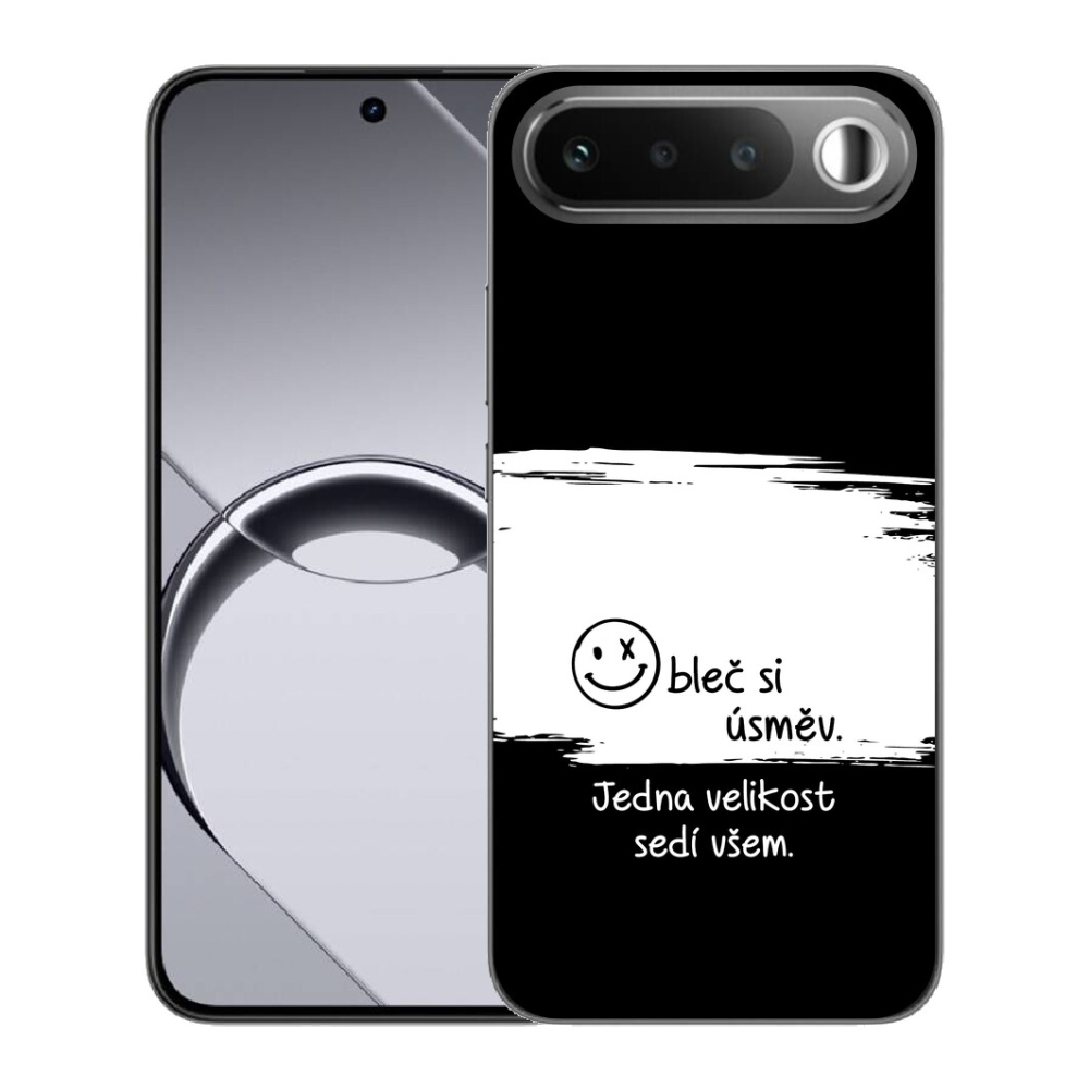mmCase gél tok a Realme 16 5G-hez – vicces felirat, 8 fekete-fehér háttér