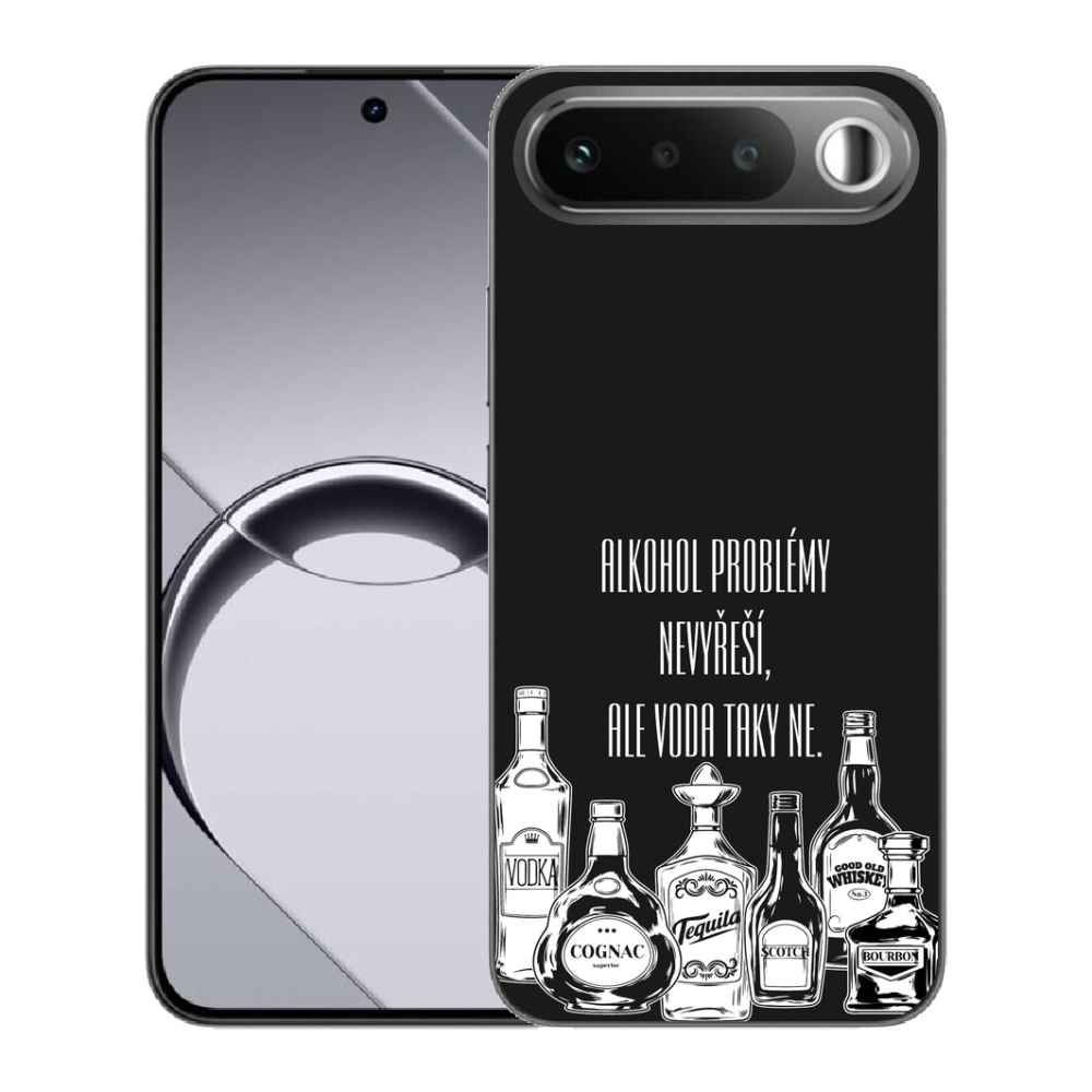 mmCase gél tok a Realme 16 5G-hez – vicces felirat fekete háttérrel