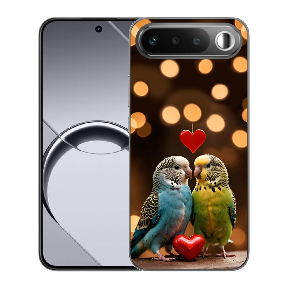 mmCase géltok a Realme 16 5G-hez – szerelmes papagájok