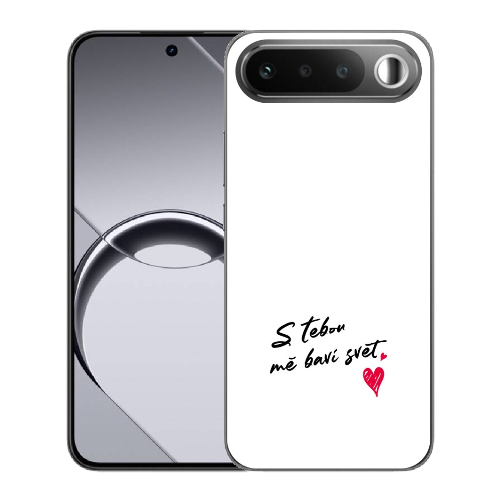 mmCase géltok a Realme 16 5G-hez – „In Love” felirat, fehér háttér