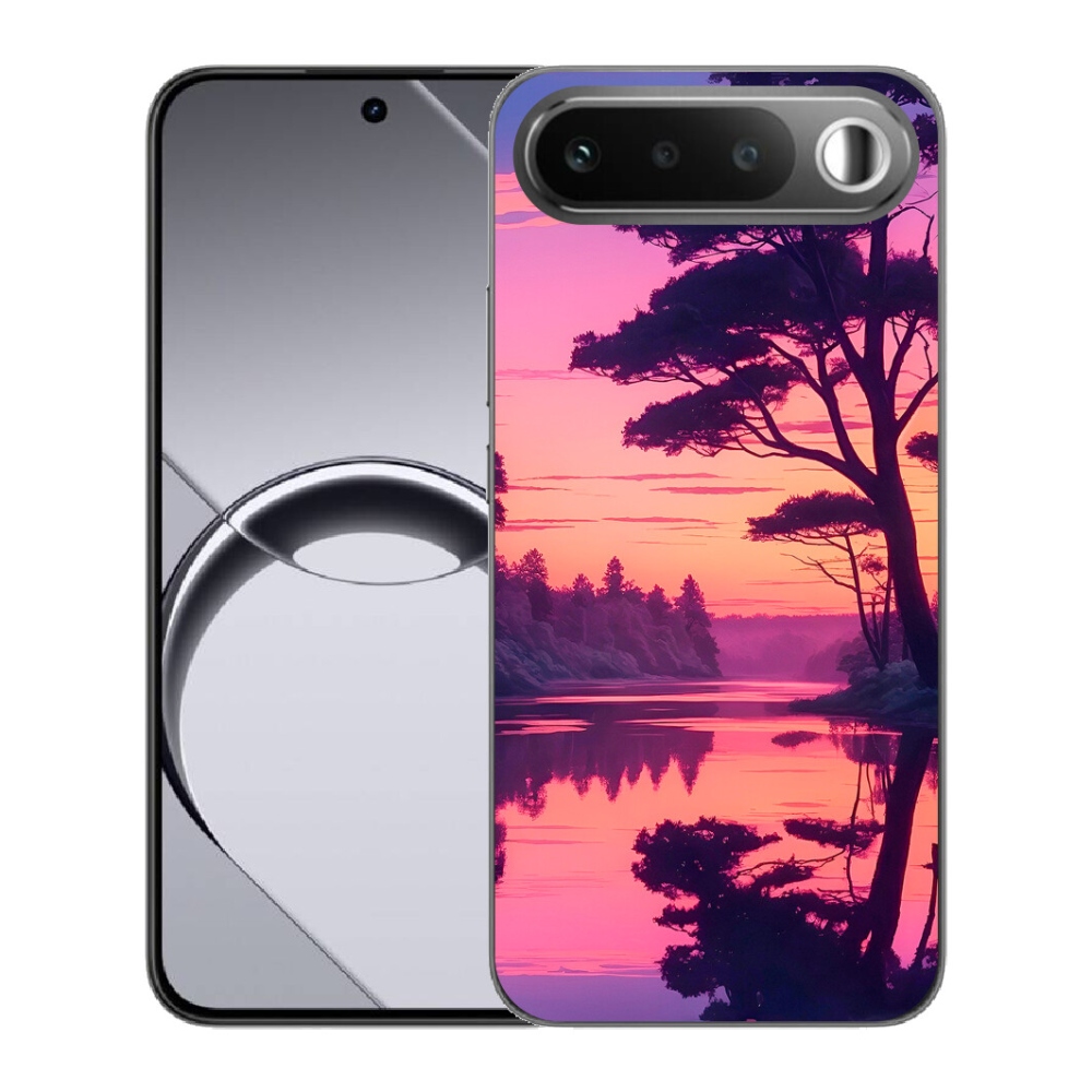 mmCase géltok a Realme 16 5G-hez – naplemente a tó felett