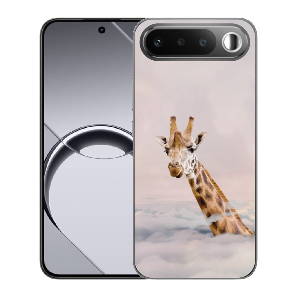 mmCase gél tok a Realme 16 5G-hez – zsiráf a felhők között