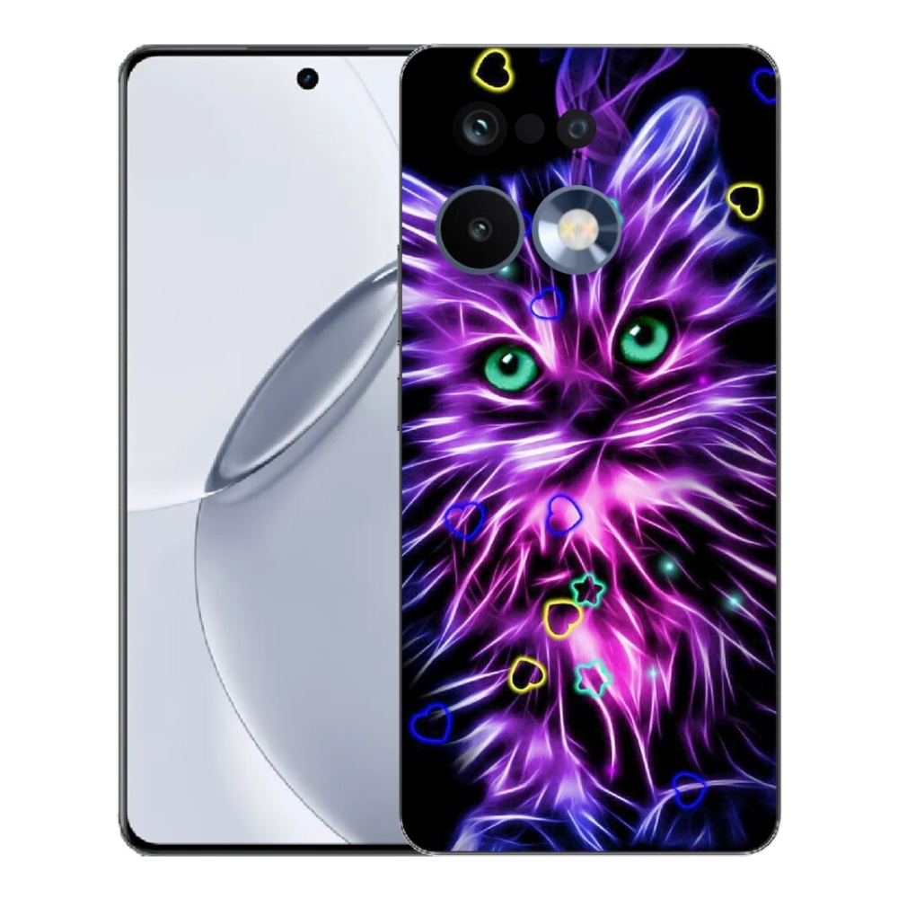 mmCase gél tok a Realme 16 Pro+ készülékhez – absztrakt macska