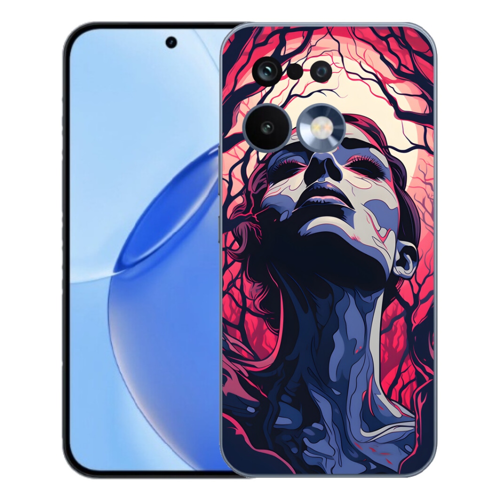 mmCase gél tok a Realme 16 Pro-hoz – absztrakt arc