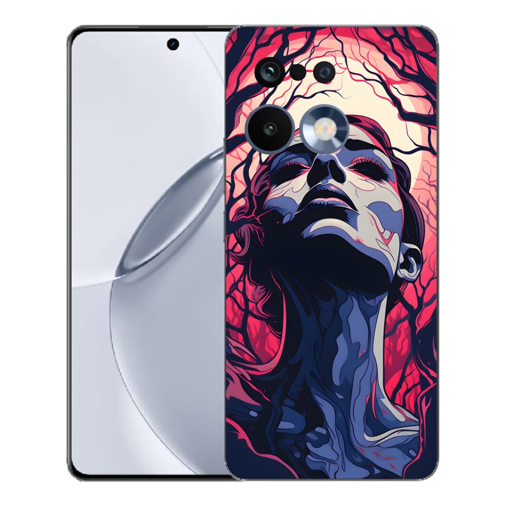 mmCase gél tok a Realme 16 Pro+ készülékhez – absztrakt arc